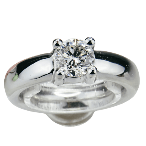 Bague 52 Solitaires - Bague solitaire en or blanc 18 carats et diamant 1,0 ct 58 Facettes 2343