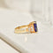 Bague 52 Bague cocktail vintage en or jaune 18K avec tanzanite et diamants 58 Facettes 2399