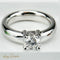 Bague 52 Solitaire - Bague solitaire en or blanc 18 carats et diamant 58 Facettes 2343