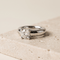 Bague 52 Solitaire - Bague en or blanc avec diamant brillant 58 Facettes 2343