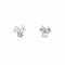 Boucles d'oreilles Boucles d'oreilles, platine et diamants. 58 Facettes 35346