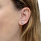 Boucles d'oreilles Boucles d'oreilles, platine et diamants. 58 Facettes 35346