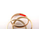 Pendentif bague CARTIER trinity pm 3 ors 18k t45 pendentif collier cordon y 58 Facettes 273069