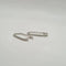 Boucles d'oreilles Créoles en or blanc 18 carats serties de diamants naturels 58 Facettes
