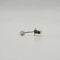 Boucles d'oreilles Boucle d’oreille puce en or blanc 18 carats et diamant navette 58 Facettes
