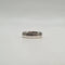 Bague 54.5 Alliance en or blanc 18 carats avec diamant naturel 58 Facettes