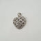 Pendentif Pendentif cœur en or blanc 18 carats et diamants naturels 58 Facettes