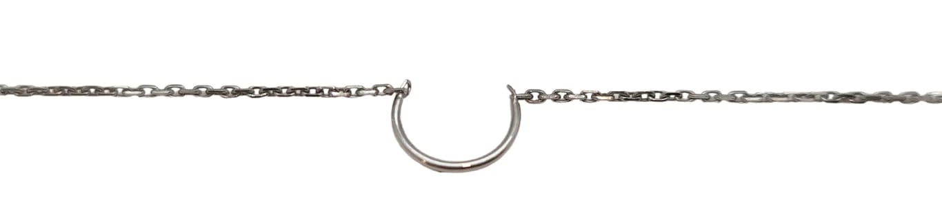 Boucles d'oreilles Boucle d'oreille unique en or blanc 18 carats 58 Facettes