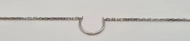 Boucles d'oreilles Boucle d'oreille unique en or blanc 18 carats 58 Facettes