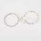 Boucles d'oreilles Créoles en or blanc et diamants 58 Facettes