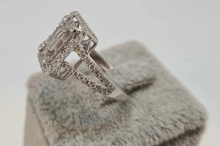 Bague 53.5 Bague en Or blanc diamants 58 Facettes