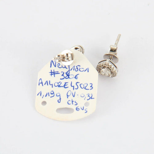 Boucles d'oreilles Boucles d'oreilles cœurs en or blanc et diamants 58 Facettes