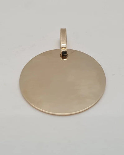 Pendentif Pendentif médaille en or jaune 18 carats 58 Facettes