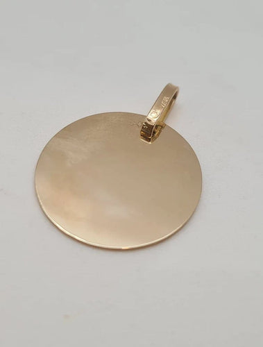 Pendentif Pendentif médaille en or jaune 18 carats 58 Facettes