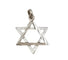 Pendentif Pendentif Étoile de David en or blanc 14 carats 58 Facettes