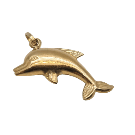 Pendentif Pendentif dauphin en or jaune 18 carats 58 Facettes