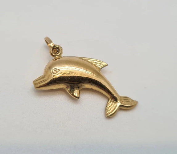 Pendentif Pendentif dauphin en or jaune 18 carats 58 Facettes