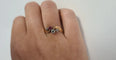 Bague 55 Bague en or jaune, rubis et diamants 58 Facettes