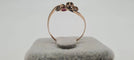 Bague 55 Bague en or jaune, rubis et diamants 58 Facettes