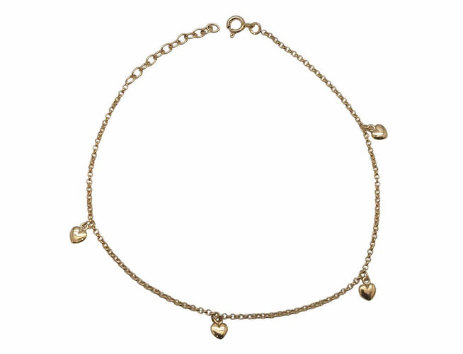 Bracelet Bracelet cœurs en or jaune 18 carats 58 Facettes