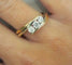 Bague 57 Bague lien en or jaune 18 carats et diamants 58 Facettes
