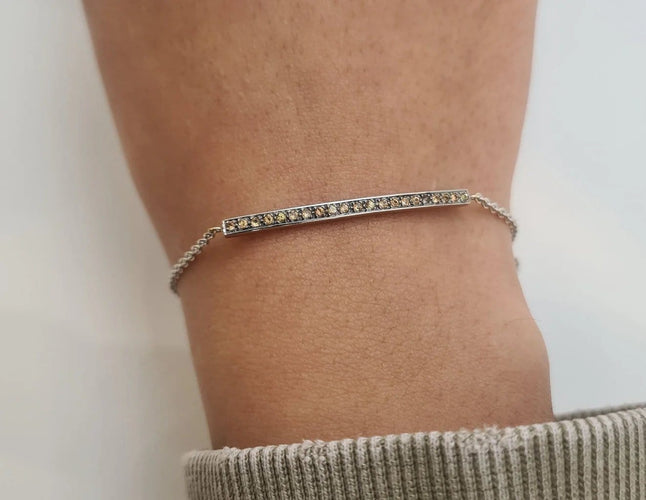 Bracelet Bracelet en or blanc 18 carats et diamants 58 Facettes