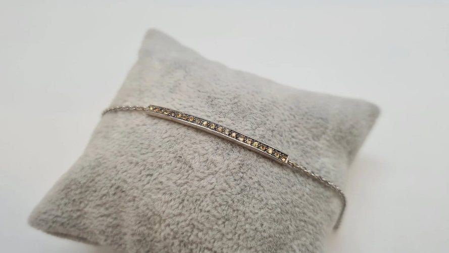 Bracelet Bracelet en or blanc 18 carats et diamants 58 Facettes