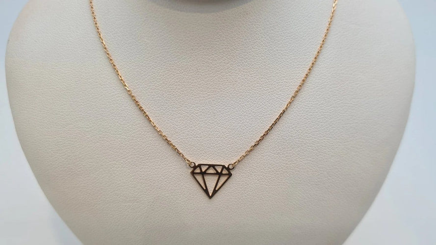 Collier Collier en or jaune 18 carats 58 Facettes