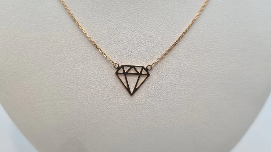 Collier Collier en or jaune 18 carats 58 Facettes