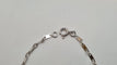 Bracelet Gourmette en or blanc 18 carats 58 Facettes