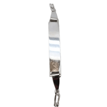 Bracelet Gourmette en or blanc 18 carats 58 Facettes