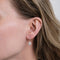 Boucles d'oreilles Boucles d'oreilles goutte en or rose et diamants 58 Facettes