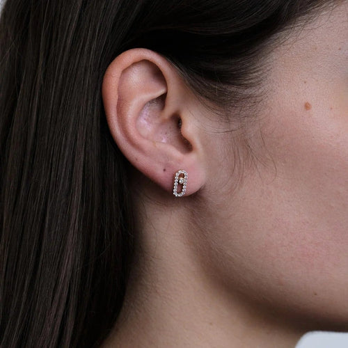 Boucles d'oreilles Boucles d'oreilles en or jaune et diamants 58 Facettes