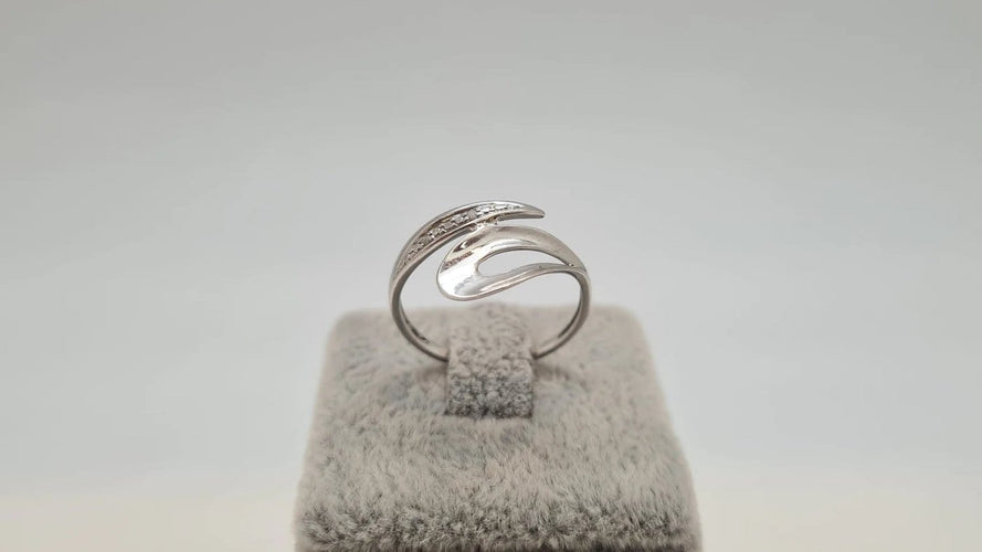 Bague 55 Bague en or blanc 18 carats 58 Facettes