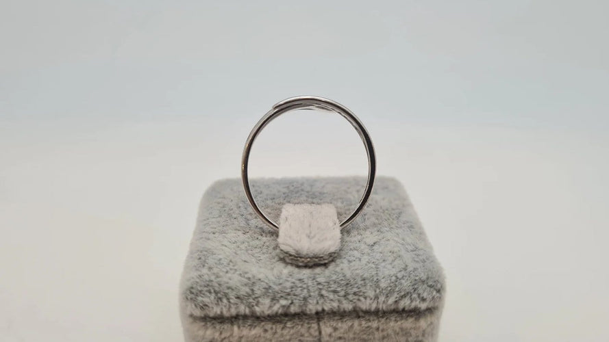 Bague 55 Bague en or blanc 18 carats 58 Facettes