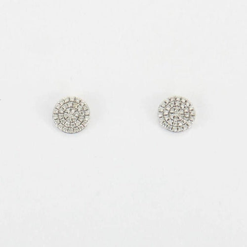 Boucles d'oreilles Boucles d'oreilles en or blanc et diamants 58 Facettes
