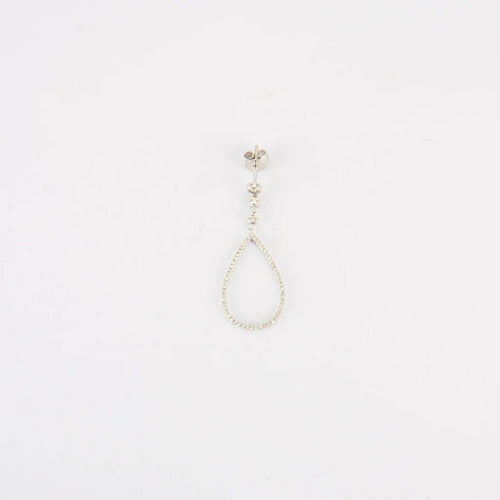 Boucles d'oreilles Boucles d'oreilles en or blanc et diamants 58 Facettes