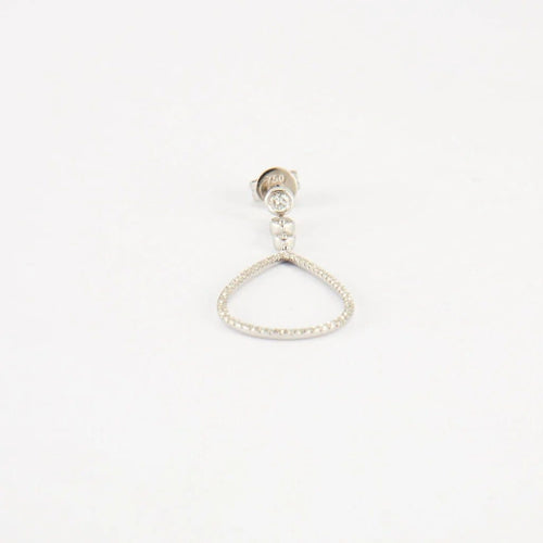 Boucles d'oreilles Boucles d'oreilles en or blanc et diamants 58 Facettes
