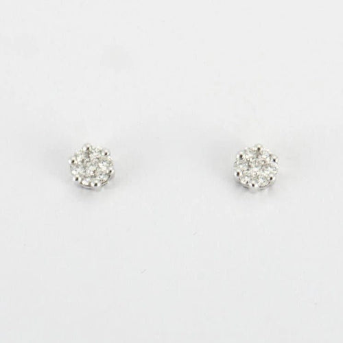 Boucles d'oreilles Boucles d'oreilles en or blanc et diamants 58 Facettes