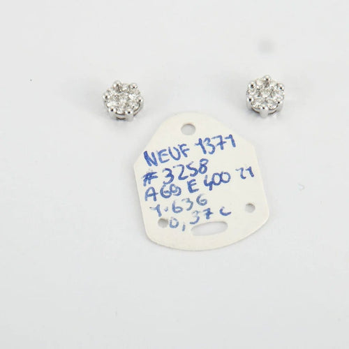 Boucles d'oreilles Boucles d'oreilles en or blanc et diamants 58 Facettes