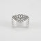 Bague 53 Bague en or blanc et diamants 58 Facettes