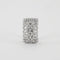 Bague 53 Bague en or blanc et diamants 58 Facettes