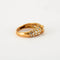Bague 55 Bague en or jaune 18 ct et diamants 58 Facettes
