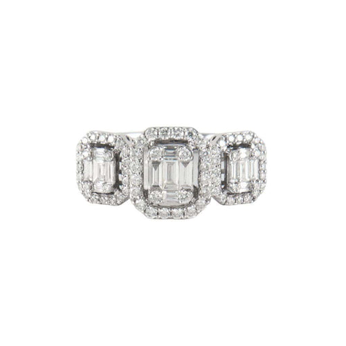 Bague 54 Bague en Or Blanc & diamants 58 Facettes