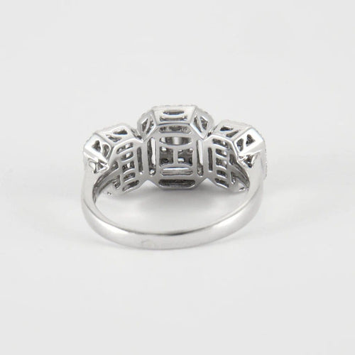 Bague 54 Bague en Or Blanc & diamants 58 Facettes