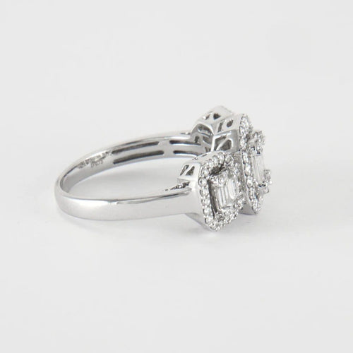 Bague 54 Bague en Or Blanc & diamants 58 Facettes