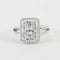 Bague 57 Bague en or blanc 18 carats et diamants 58 Facettes