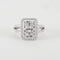 Bague 57 Bague en or blanc 18 carats et diamants 58 Facettes