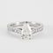 Bague 52 Bague en or blanc 18 carats et diamants 58 Facettes