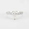 Bague 52 Bague en or blanc 18 carats et diamants 58 Facettes
